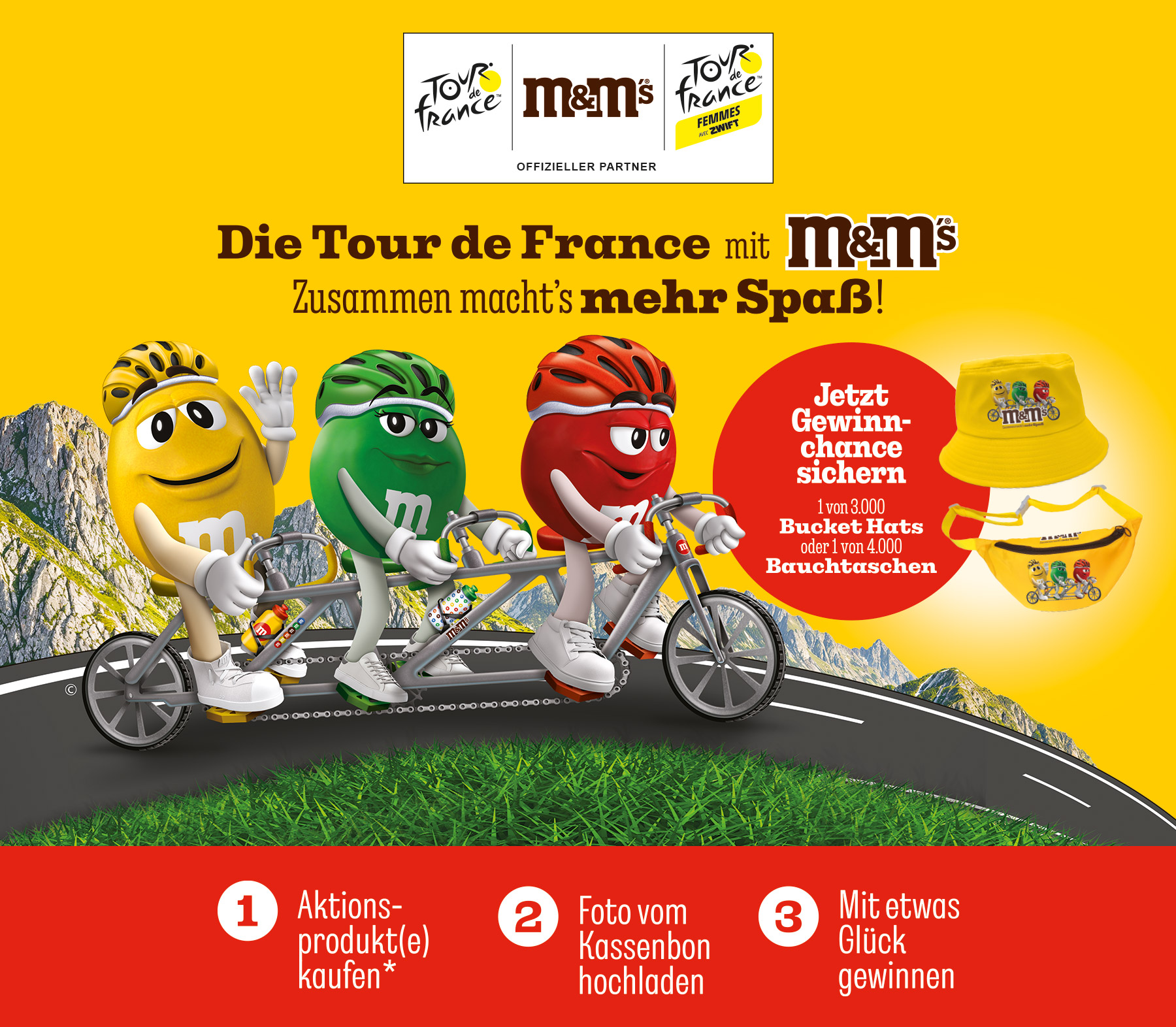 Die Tour de France mit M&M’S – Jetzt Gewinnchance sichern
